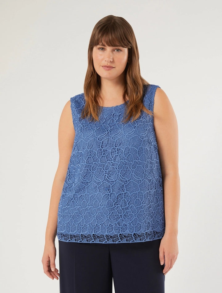 PERSONA - TOP IN PIZZO, DALLA LINEA DRITTA
