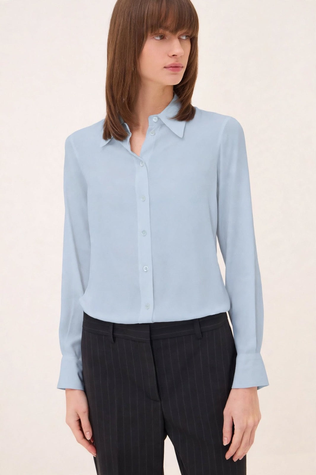 OTTO D’AME - CAMICIA REGULAR IN MISTO SETA