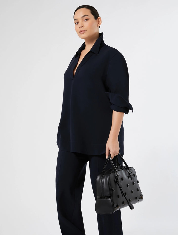 MARINA RINALDI - CASACCA IN CADY - BLU NOTTE