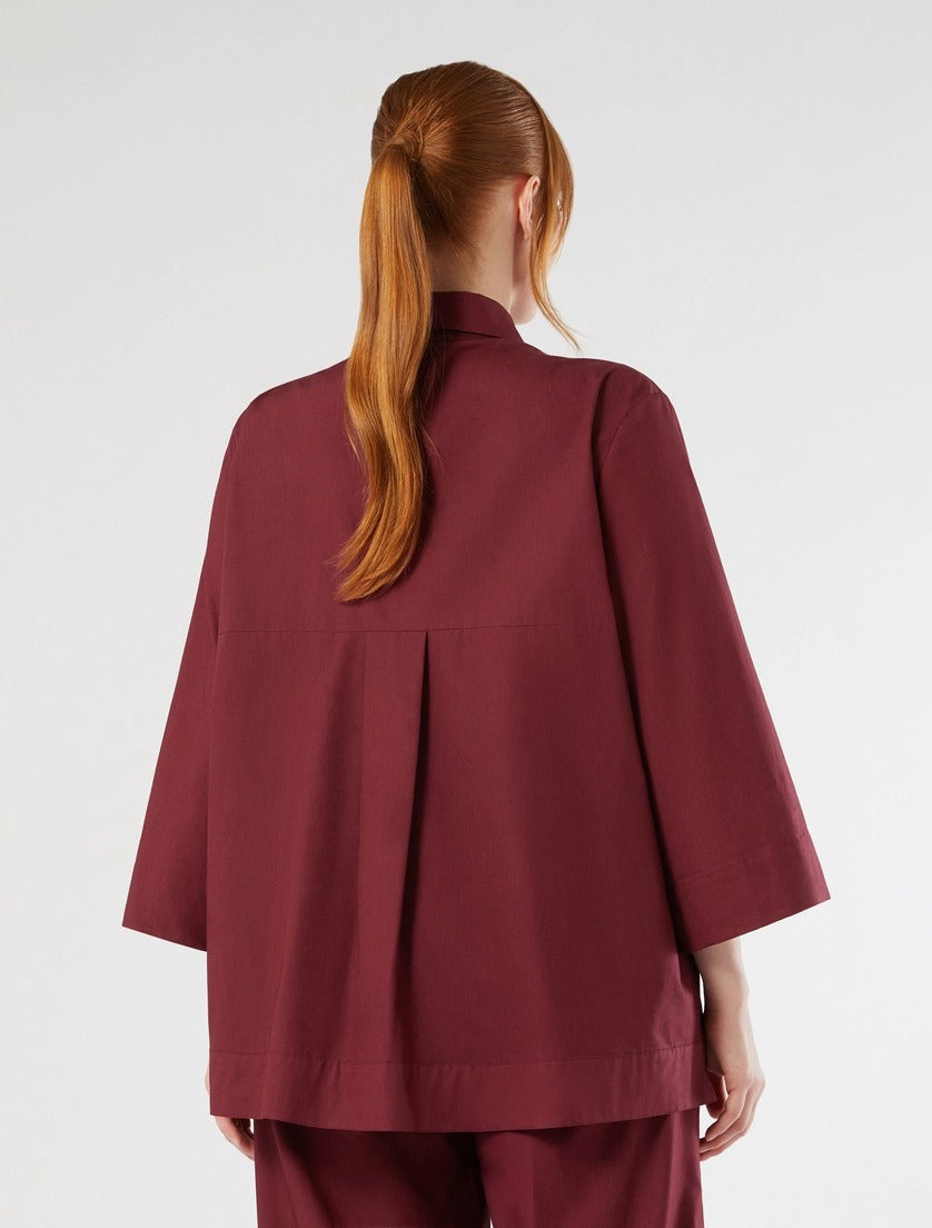 MARINA SPORT - CAMICIA IN POPELINE CON RICAMO - VINACCIA
