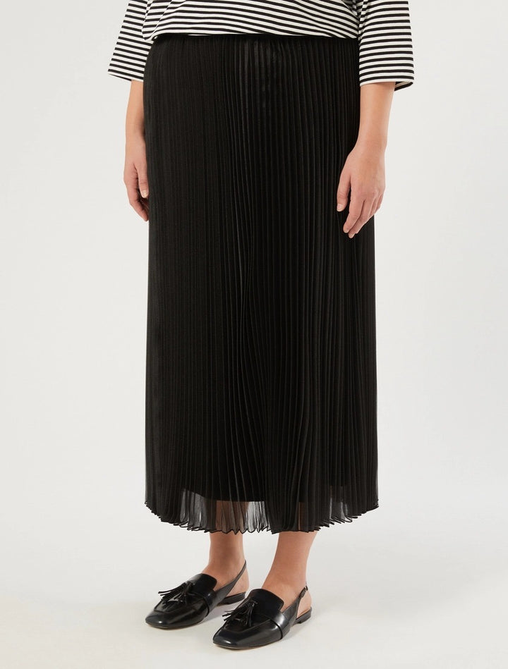 PERSONA - GONNA IN ORGANZA PLISSÉ - NERO
