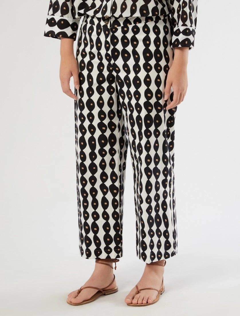 PERSONA - PANTALONI CROPPED IN COTONE
