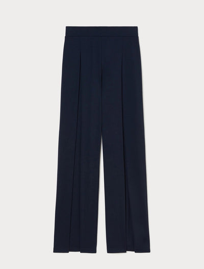 PANTALONI AMPI IN JERSEY - BLU MARINO