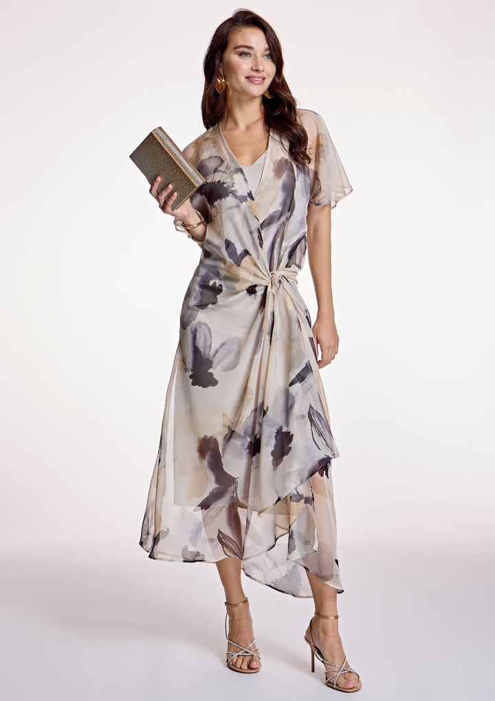 ALBA CONDE - ABITO MIDI IN GEORGETTE