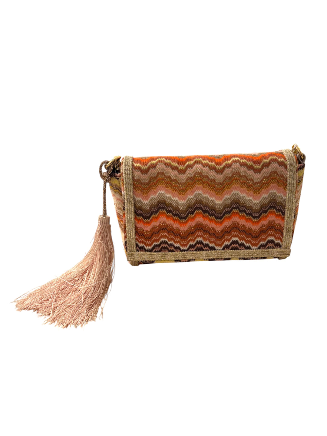 Pochette con motivo a zig-zag