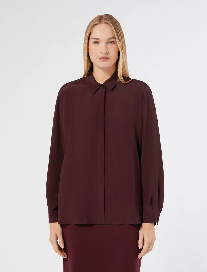 PERSONA - CAMICIA IN MISTO SETA, DALLA LINEA DRITTA