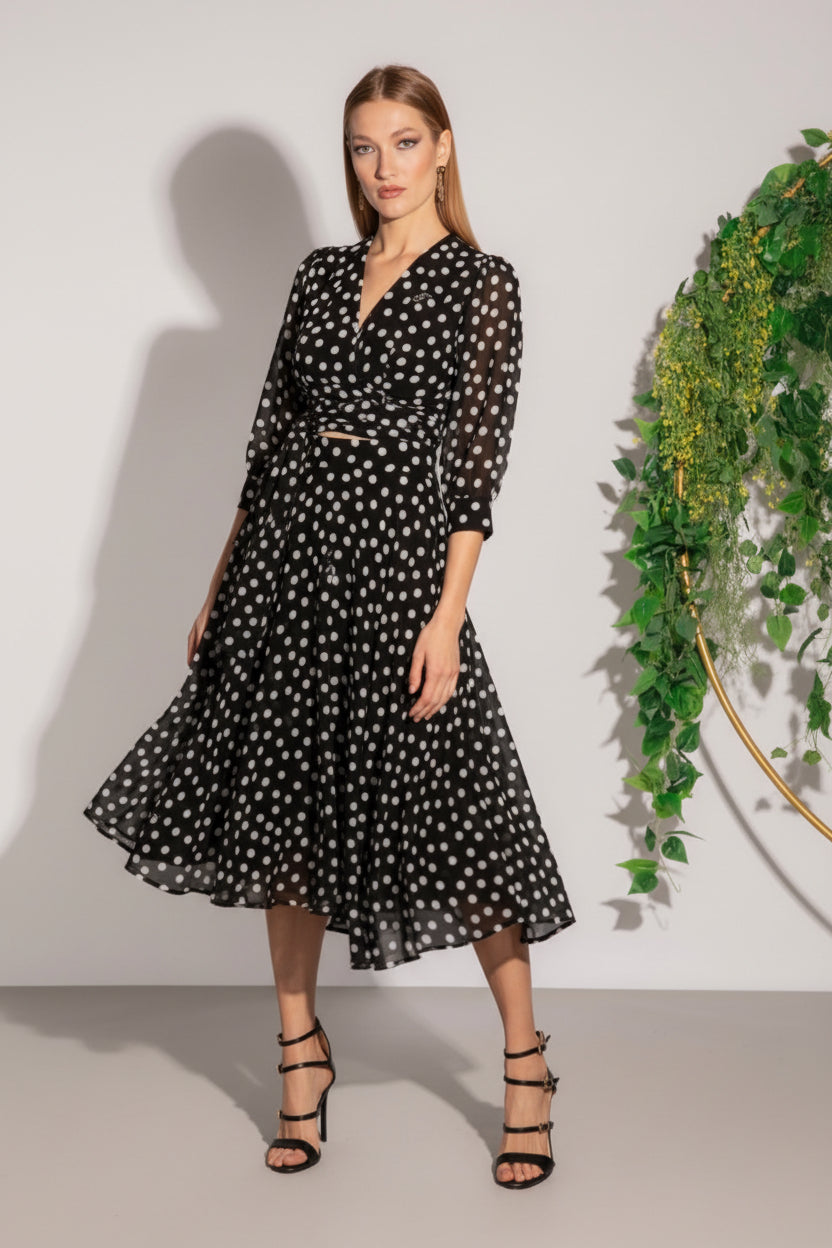 DIVEDIVINE - CAMICIA AD INCROCIO IN GEORGETTE