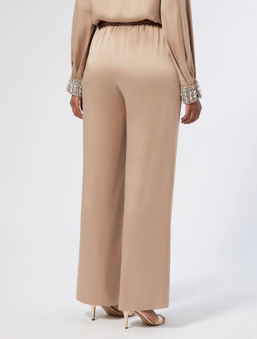 PANTALONI IN ENVERS SATIN