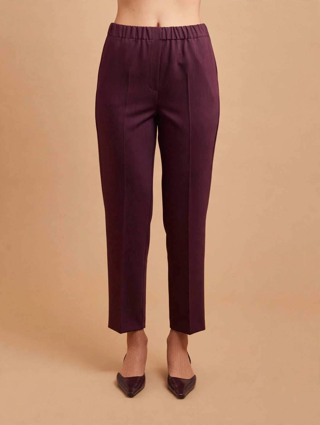 TEN - PANTALONI SLIM CON VITA ELASTICIZZATA