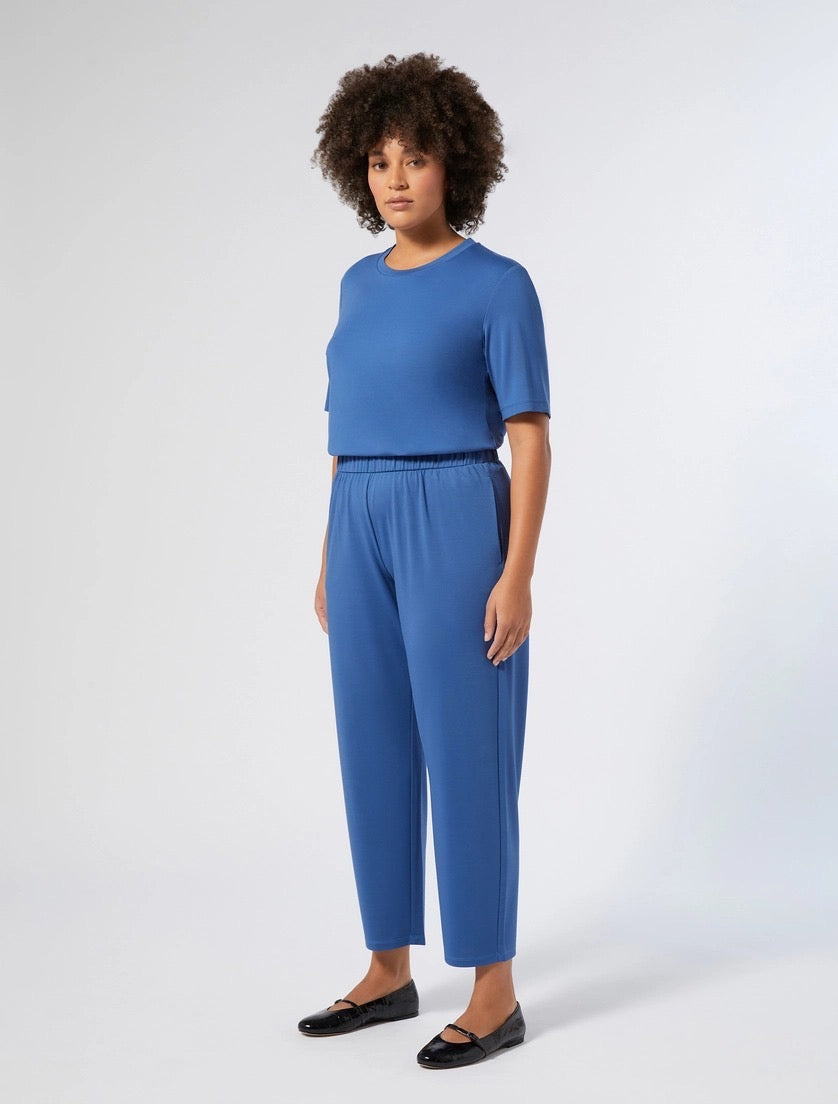 PANTALONI SLIM IN JERSEY - DISPONIBILI BLU MARINO