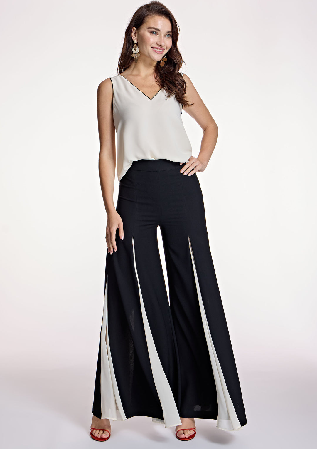 ALBA CONDE - TOP REALIZZATO IN MORBIDO CHIFFON