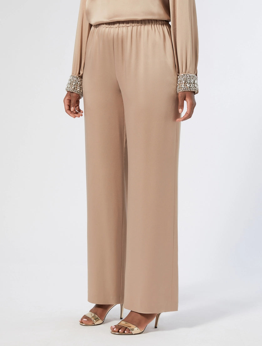 MARINA RINALDI - PANTALONI IN ENVERS SATIN