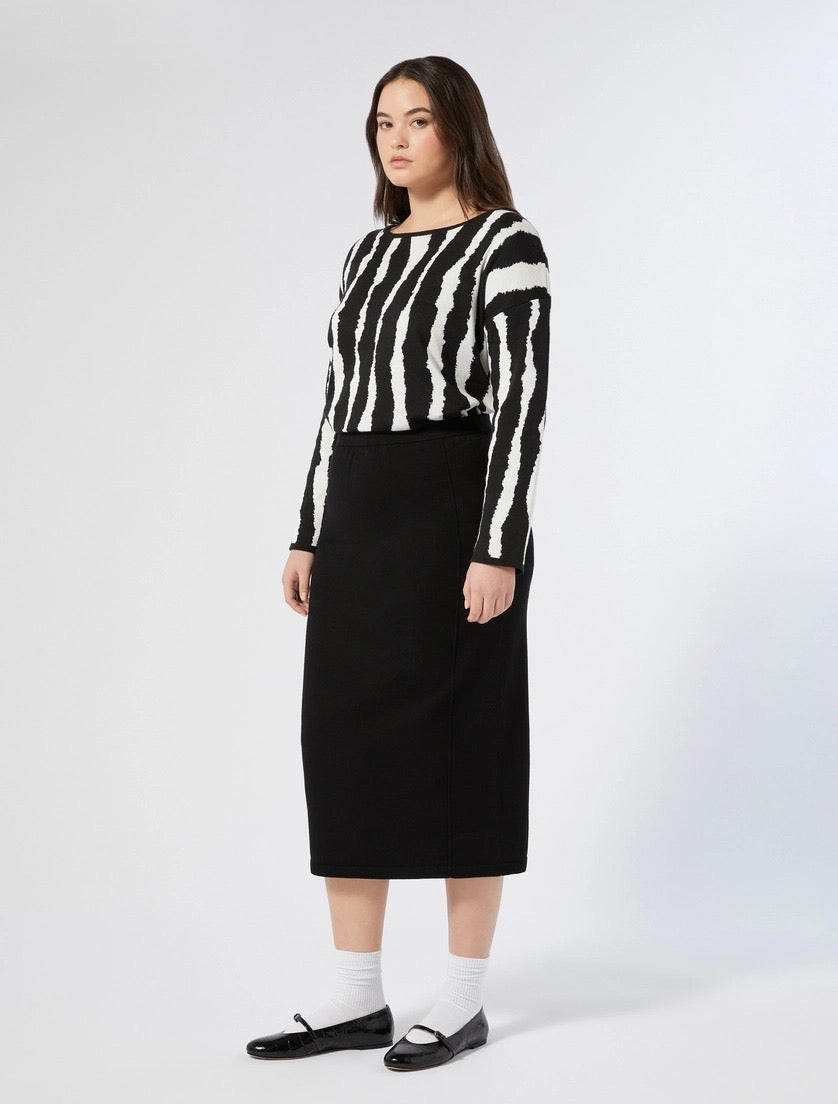 GONNA IN VISCOSA - ROSSO MARRONE