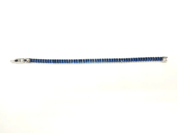Bracciale di zirconi crystal con rodiatura color oro o blu