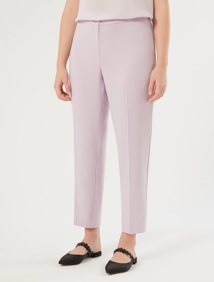 PERSONA - PANTALONI SLIM IN TESSUTO FLUIDO - LAVANDA