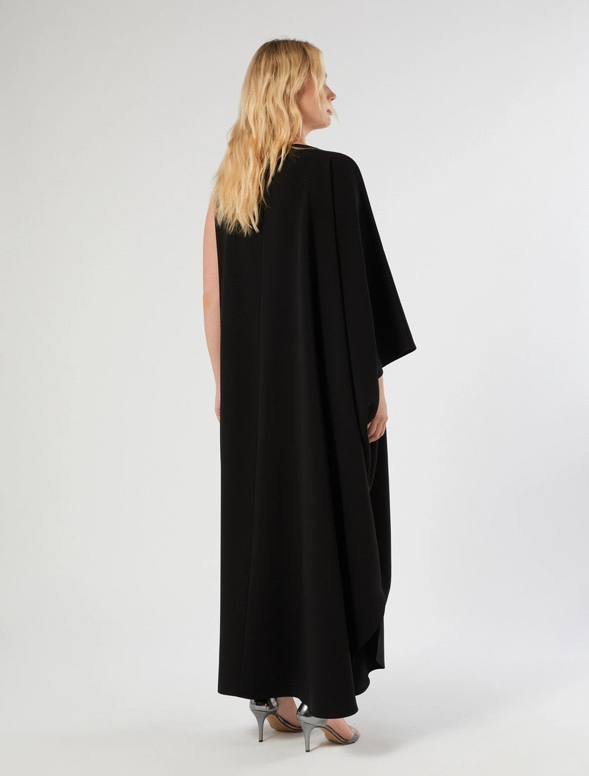 MARINA RINALDI - ABITO LUNGO ASIMMETRICO IN CADY COMFORT PER SFOGGIARE UNO STILE RAFFINATO E DISTINTIVO