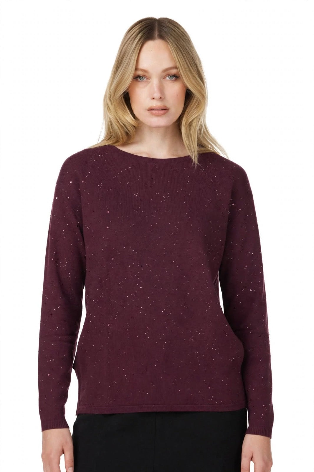 MIRELLA MATTEINI - MAGLIA CON PUNTI LUCE