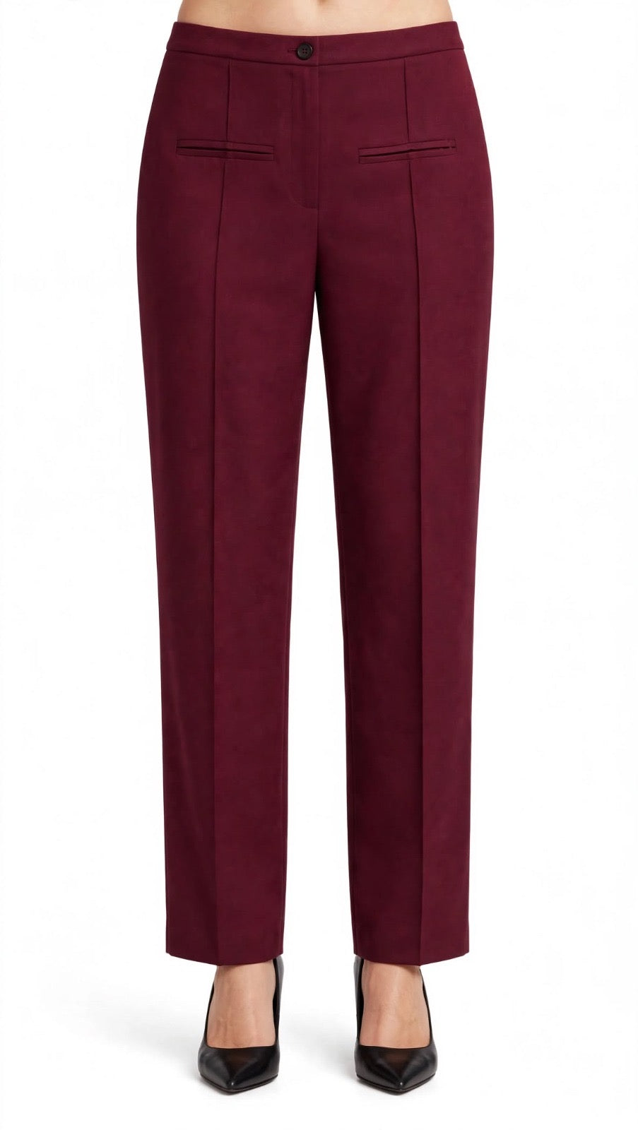 MIRELLA MATTEINI - PANTALONI DRITTI CON NERVATURE
