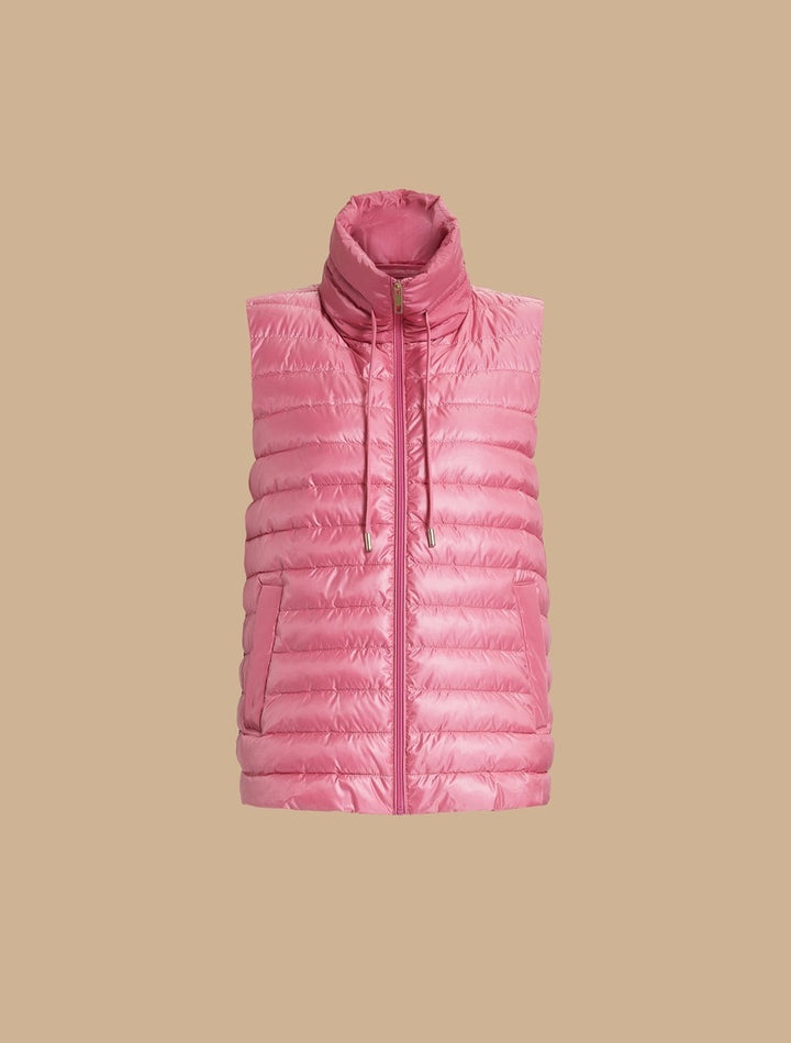 MARINA SPORT - GILET TRAPUNTATO IN TESSUTO TECNICO ANTIGOCCIA DOWNPROOF CON RETRO IN TAFFETÀ