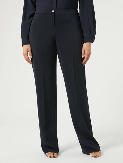 PANTALONI IN CADY STRETCH - BLU NOTTE