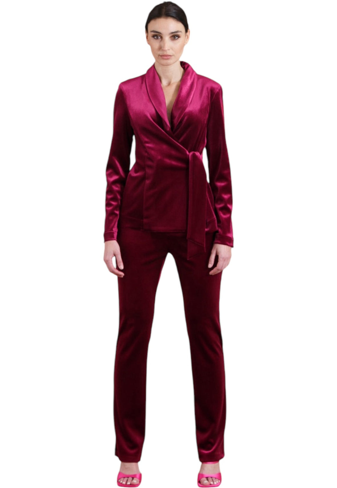 MIRELLA MATTEINI - PANTALONI IN VELLUTO CON GIACCA DA ABBINARE
