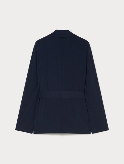 GIACCA BLAZER IN JERSEY PUNTO STOFFA - BLU MARINO