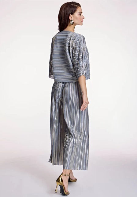 ALBA CONDE - BLUSA IN TESSUTO LAMÉ LEGGERO
