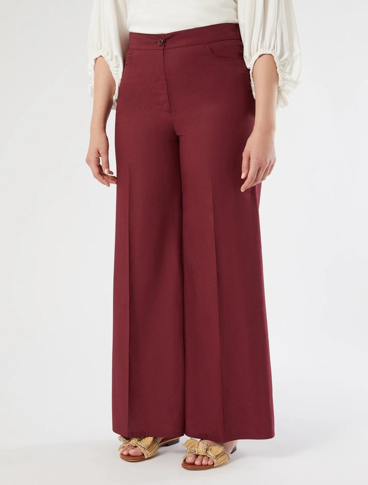 MARINA SPORT - PANTALONI IN POPELINE DI COTONE - VINACCIA