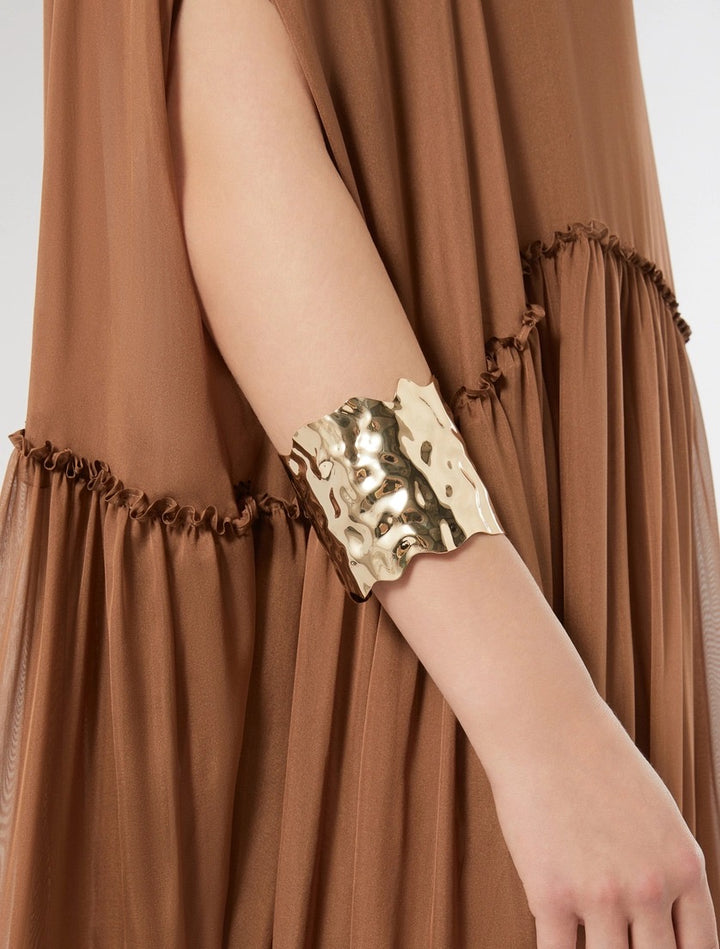 BRACCIALE IN METALLO MARTELLATO - ORO