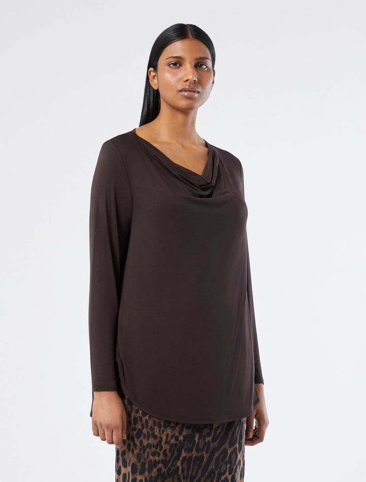 MARINA SPORT - T-SHIRT IN JERSEY DI VISCOSA STRETCH, DALLA LINEA LEGGERMENTE SVASATA