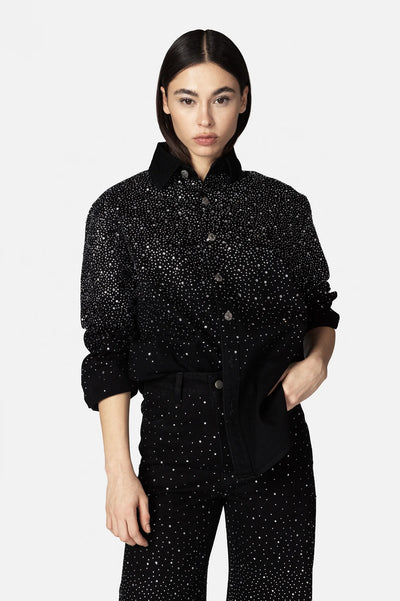 CAMICIA ANSER NERA E ARGENTO