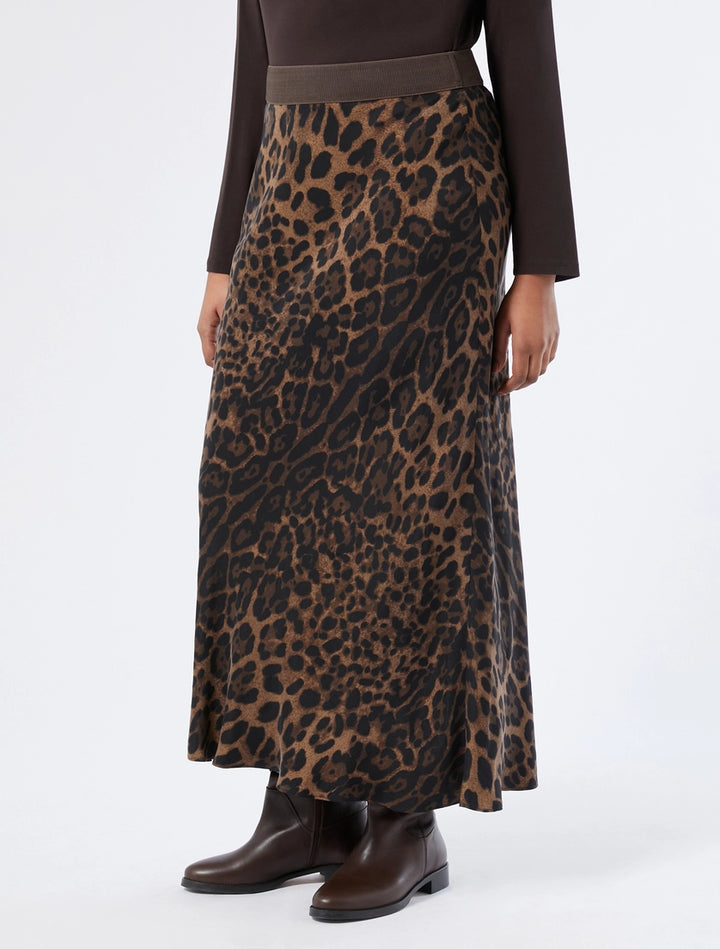 MARINA SPORT - GONNA IN TWILL STAMPATO - NERO