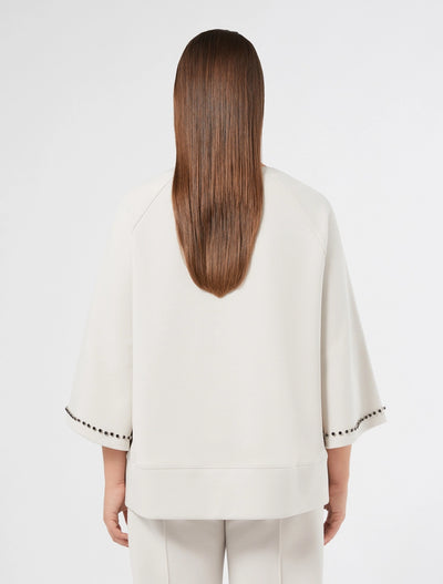 FELPA IN JERSEY - GHIACCIO