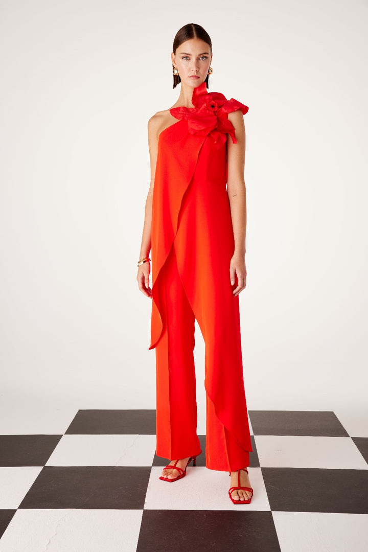 CARLA RUIZ - TUTA MONOSPALLA CARATTERIZZATA DA PANNELLI CHE SI INCROCIANO SUL DAVANTI