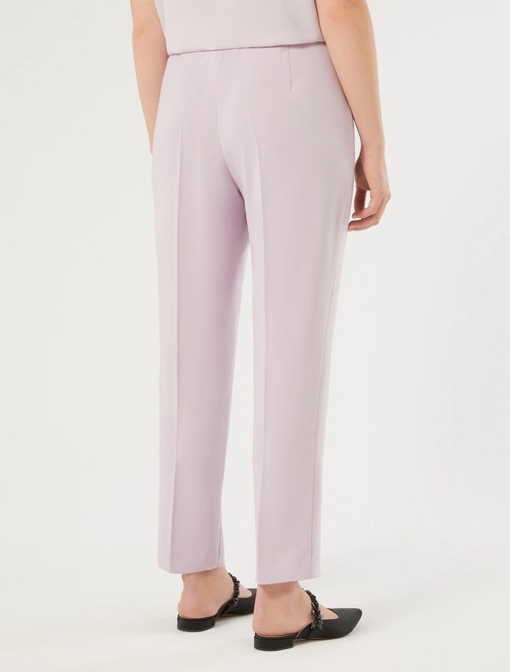 PERSONA - PANTALONI SLIM IN TESSUTO FLUIDO - LAVANDA