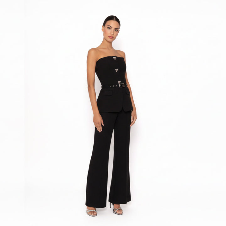 ARGGIDO - COMPLETO ELEGANTE CON TOP BUSTIER E PANTALONE