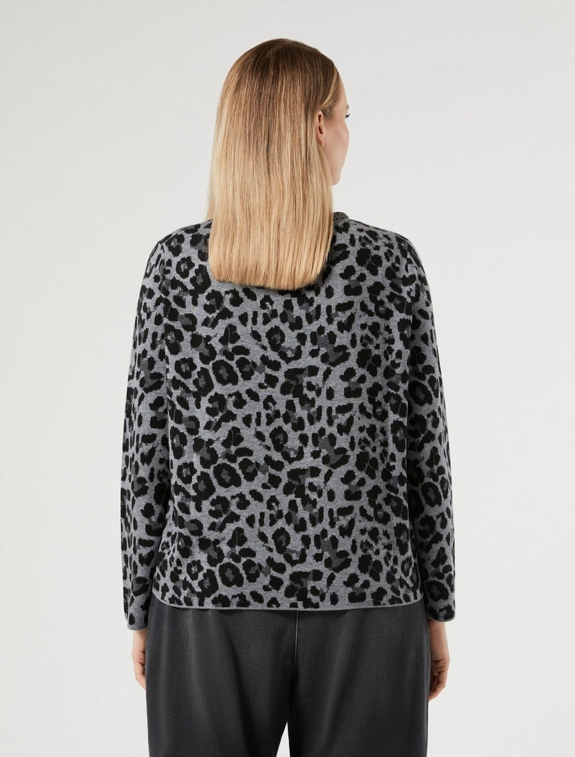 PERSONA - MAGLIA IN FILATO DI MISTO LANA CON LAVORAZIONE JACQUARD PIQUET