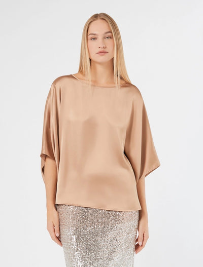 CASACCA A PONCHO IN RASO