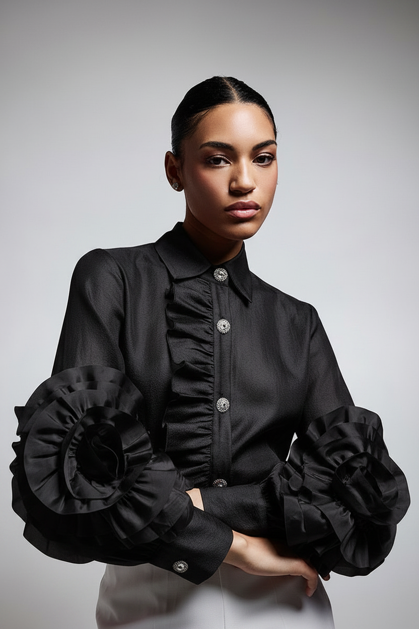 TWINS - UN CAPO RAFFINATO E DAL GUSTO ROMANTICO, PERFETTO PER ELEVARE OGNI LOOK CON UN TOCCO DI FEMMINILITÀ