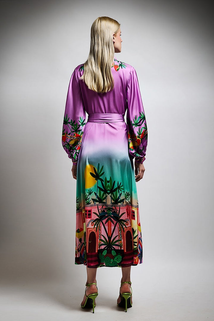TWINS - ABITO MIDI CHEMISIER DAL MOOD BOHO-CHIC