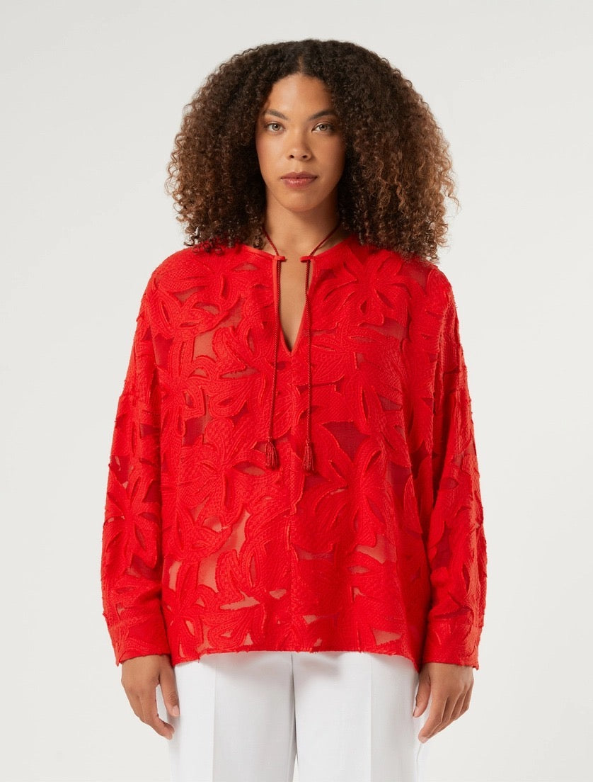 PERSONA - BLUSA IN FIL COUPÉ DI VISCOSA