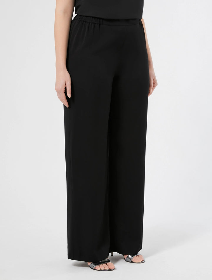 MARINA RINALDI - PANTALONI IN CADY LEGGERO, DALLA LINEA AMPIA