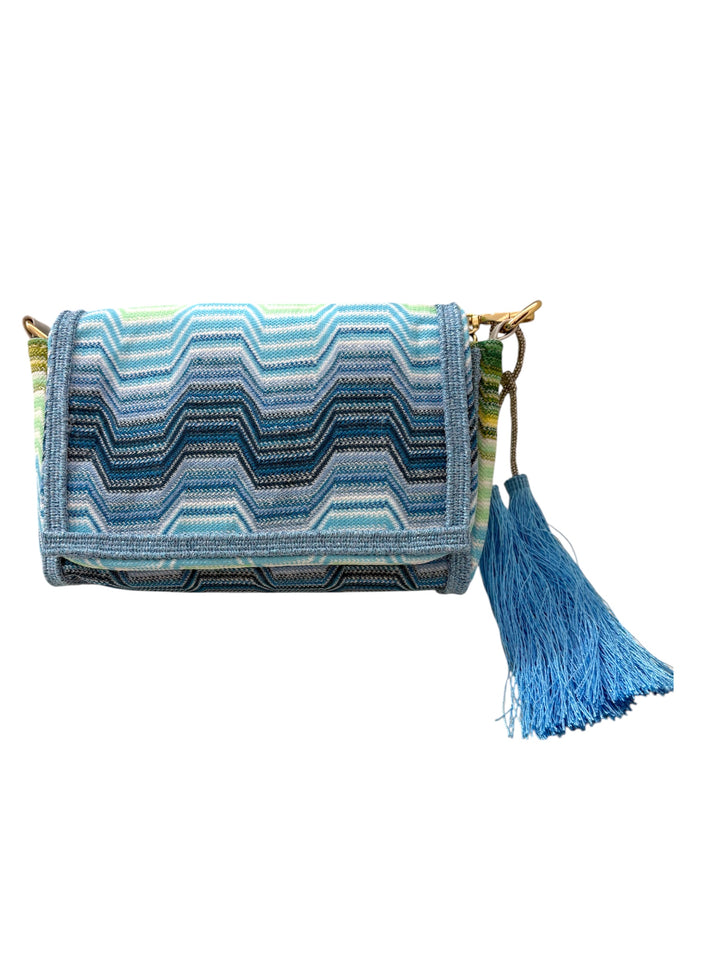 Pochette con motivo a zig-zag