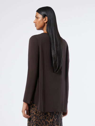 T-SHIRT IN JERSEY - CIOCCOLATO