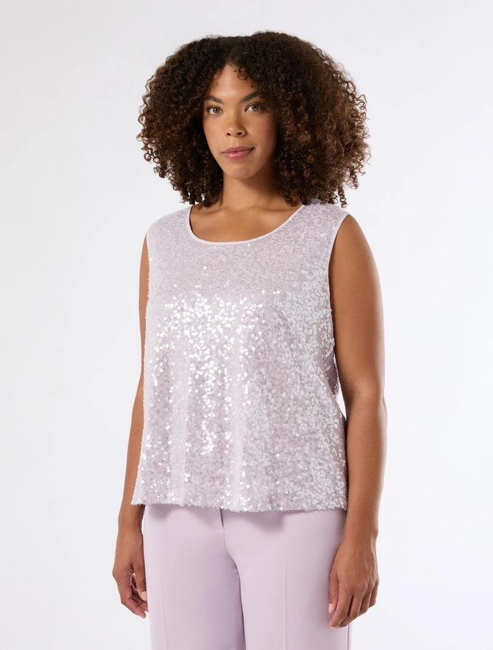 PERSONA - TOP IN PAILLETTES DALLA LINEA DRITTA