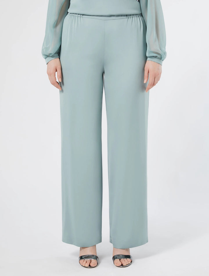 MARINA RINALDI - PANTALONI IN CADY LEGGERO, DALLA LINEA AMPIA