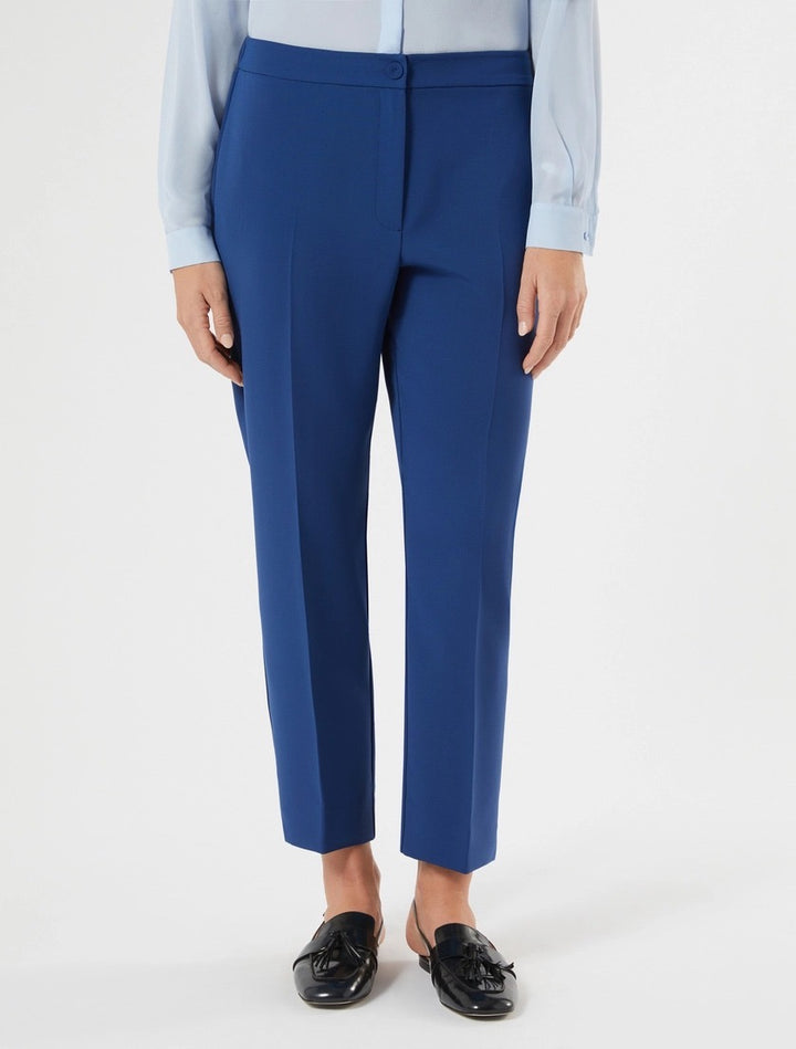 PERSONA - PANTALONI SLIM IN CADY STRETCH - BLUETTE