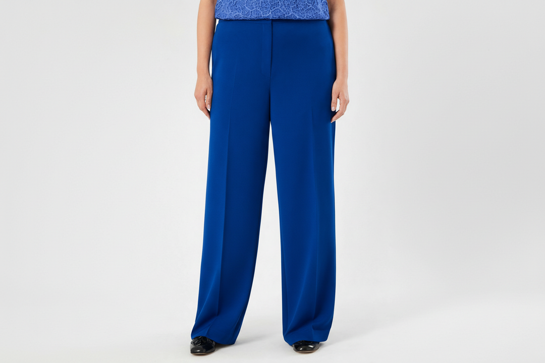 PERSONA - PANTALONI AMPI IN CADY STRETCH