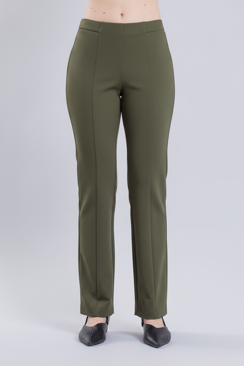 TEN - PANTALONE IN PUNTO MILANO CON RIGA CENTRALE