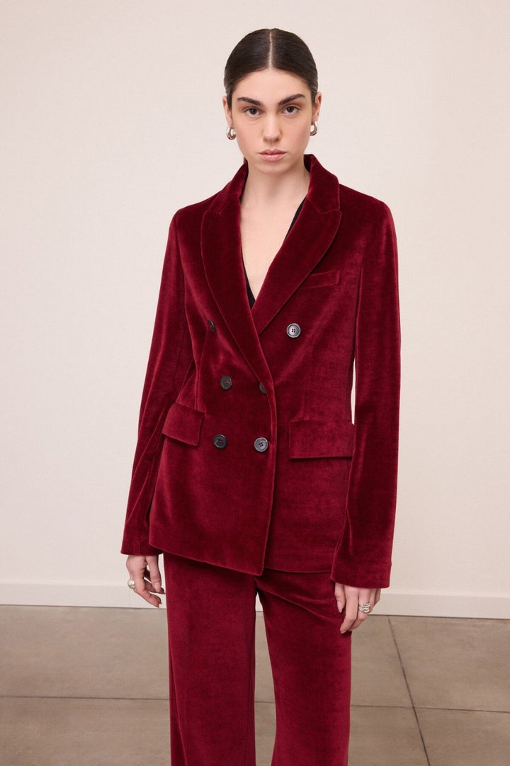 OTTO D’AME - BLAZER DOPPIOPETTO IN VELLUTO